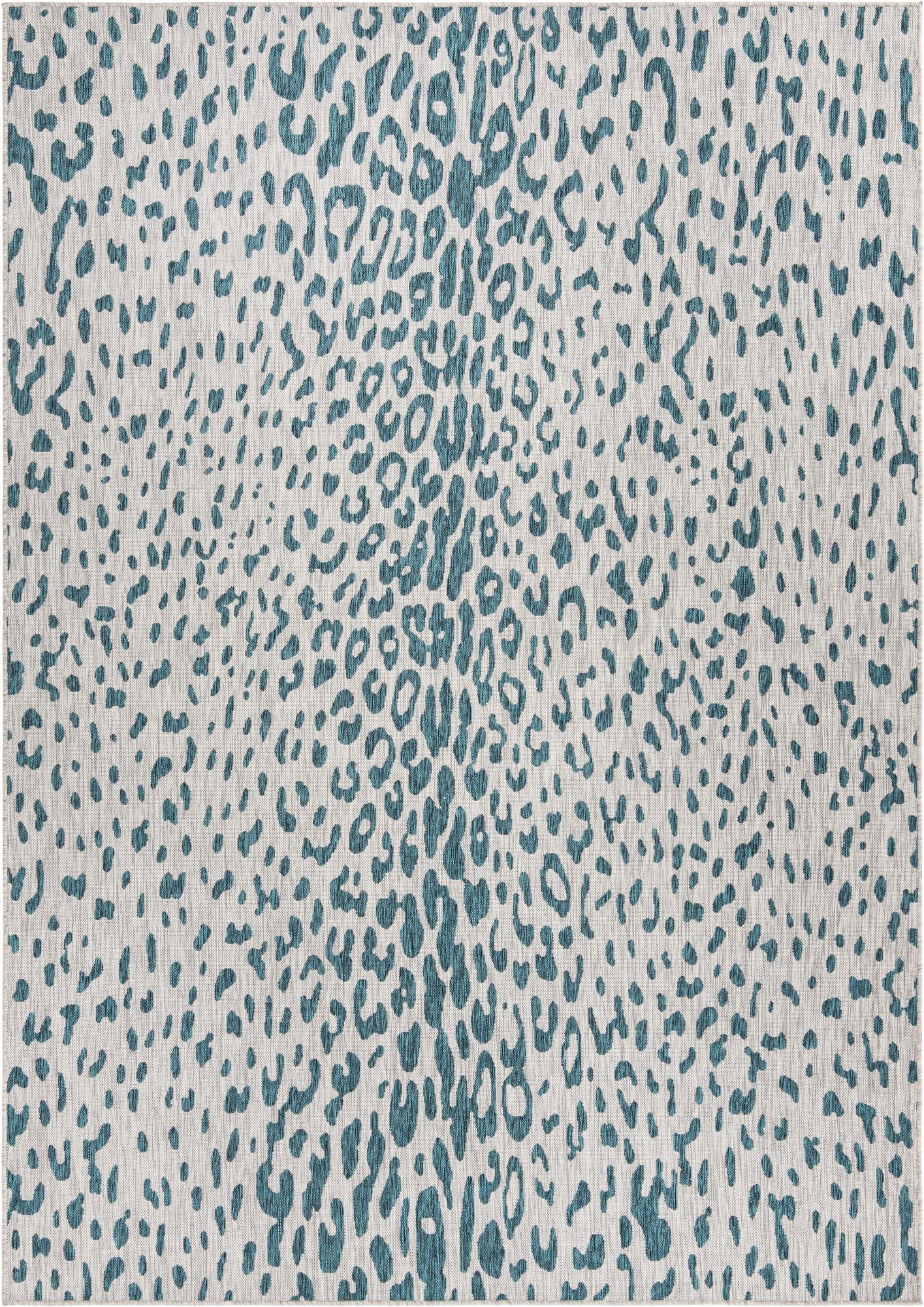 7' 10 x 11'  Washable Safari Indoor / Outdoor Rug