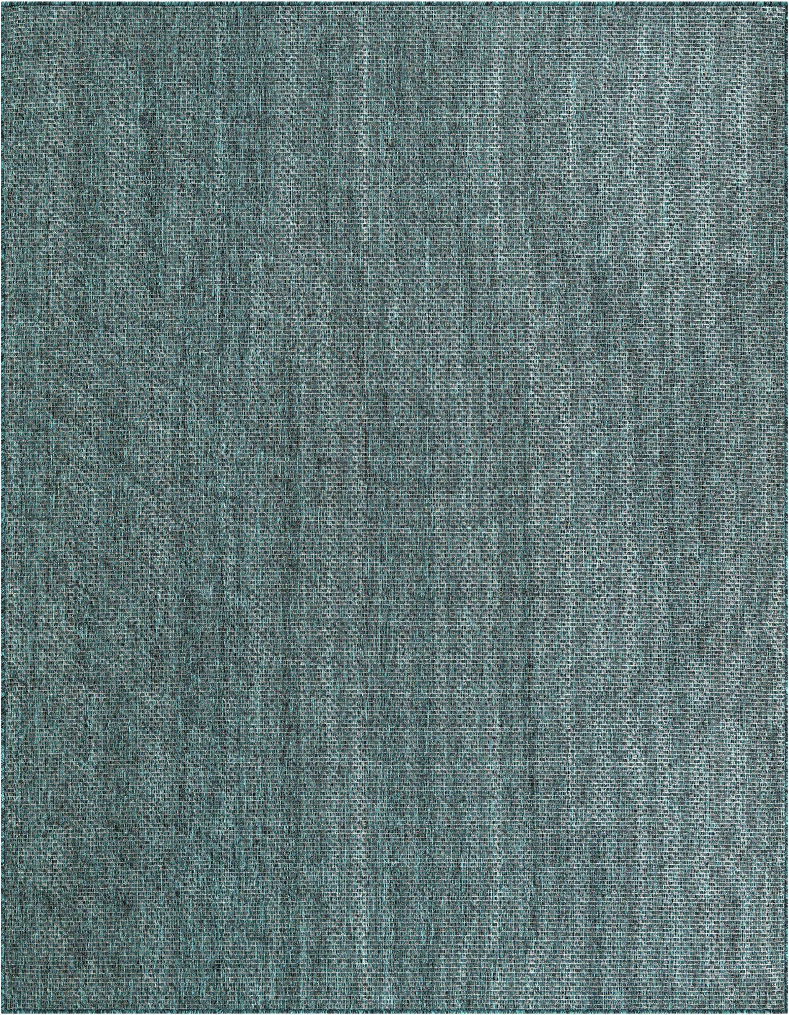 7' 10 x 11' Easy-Clean Solid Indoor / Outdoor Rug