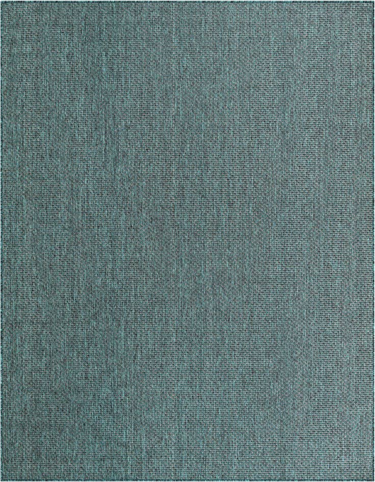 Detail image of 7' 10 x 11' Easy-Clean Solid Indoor / Outdoor Rug