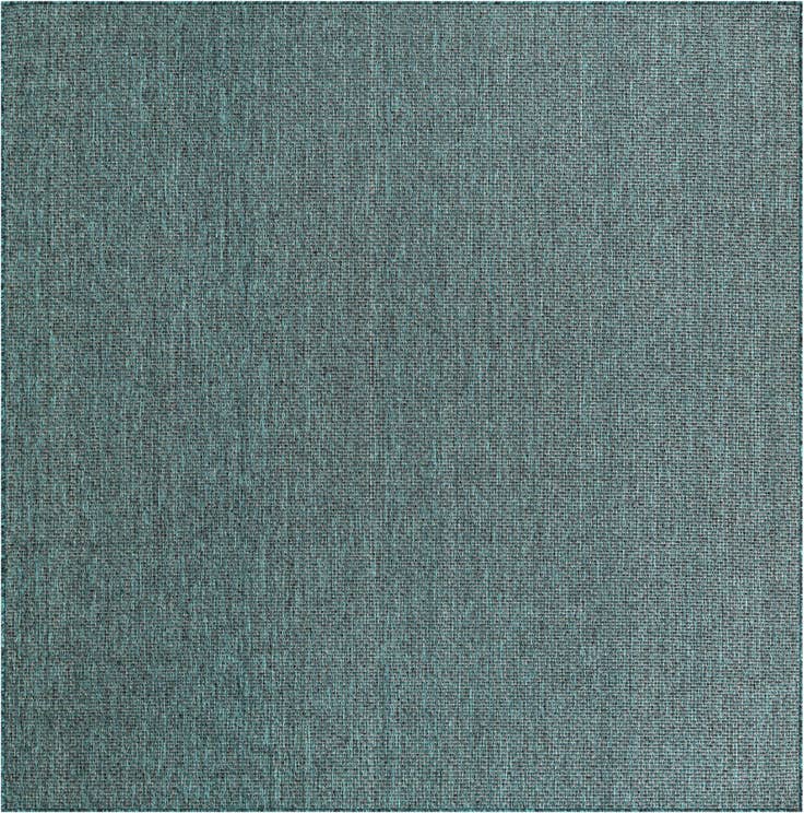 Detail image of 7' 10 x 11' Easy-Clean Solid Indoor / Outdoor Rug