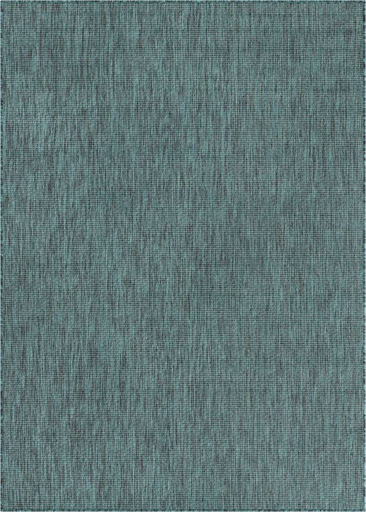 5' 3 x 8' Easy-Clean Solid Indoor / Outdoor Rug