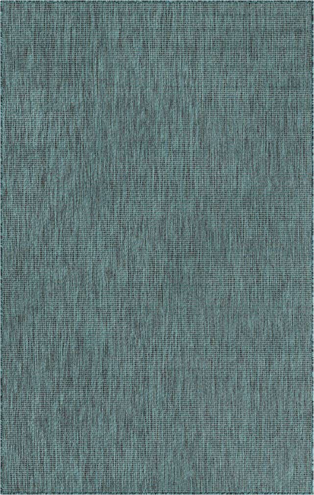 5' 3 x 8' Easy-Clean Solid Indoor / Outdoor Rug