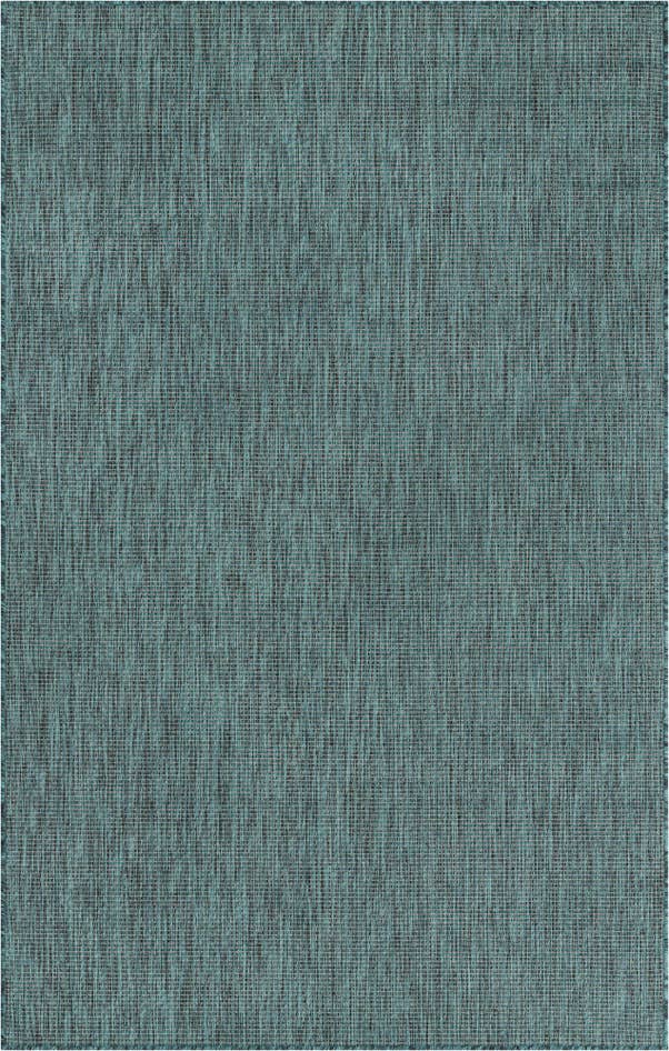 Detail image of 5' 3 x 8' Easy-Clean Solid Indoor / Outdoor Rug