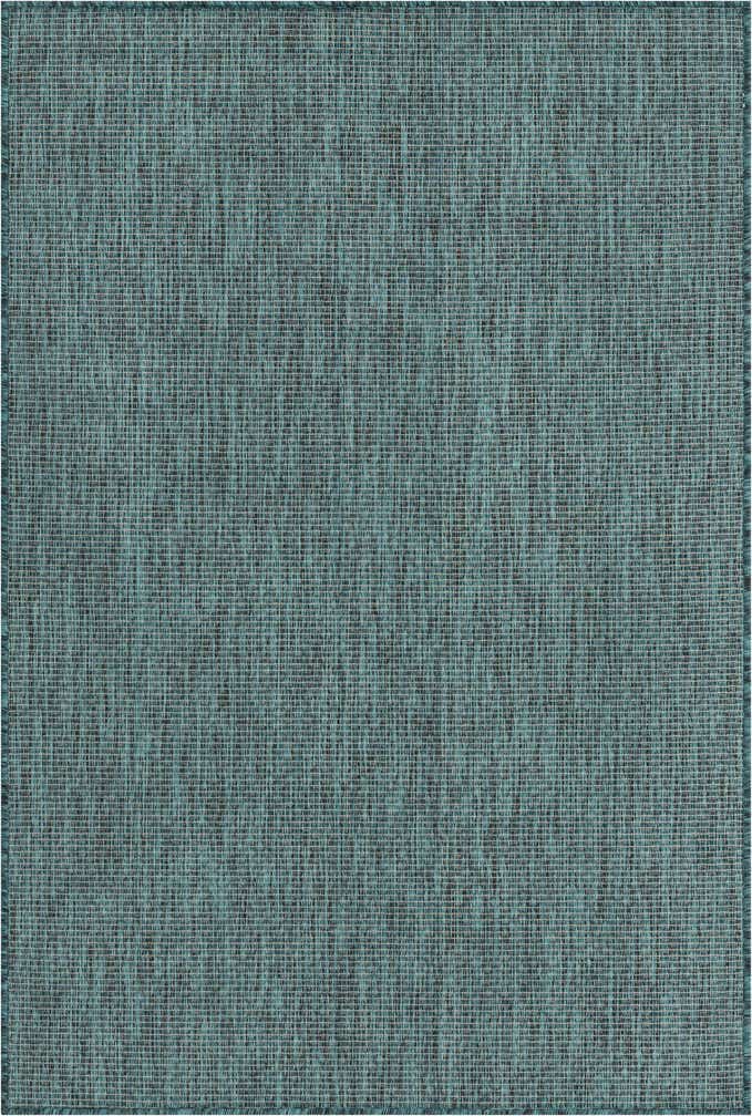 4' x 6' Easy-Clean Solid Indoor / Outdoor Rug