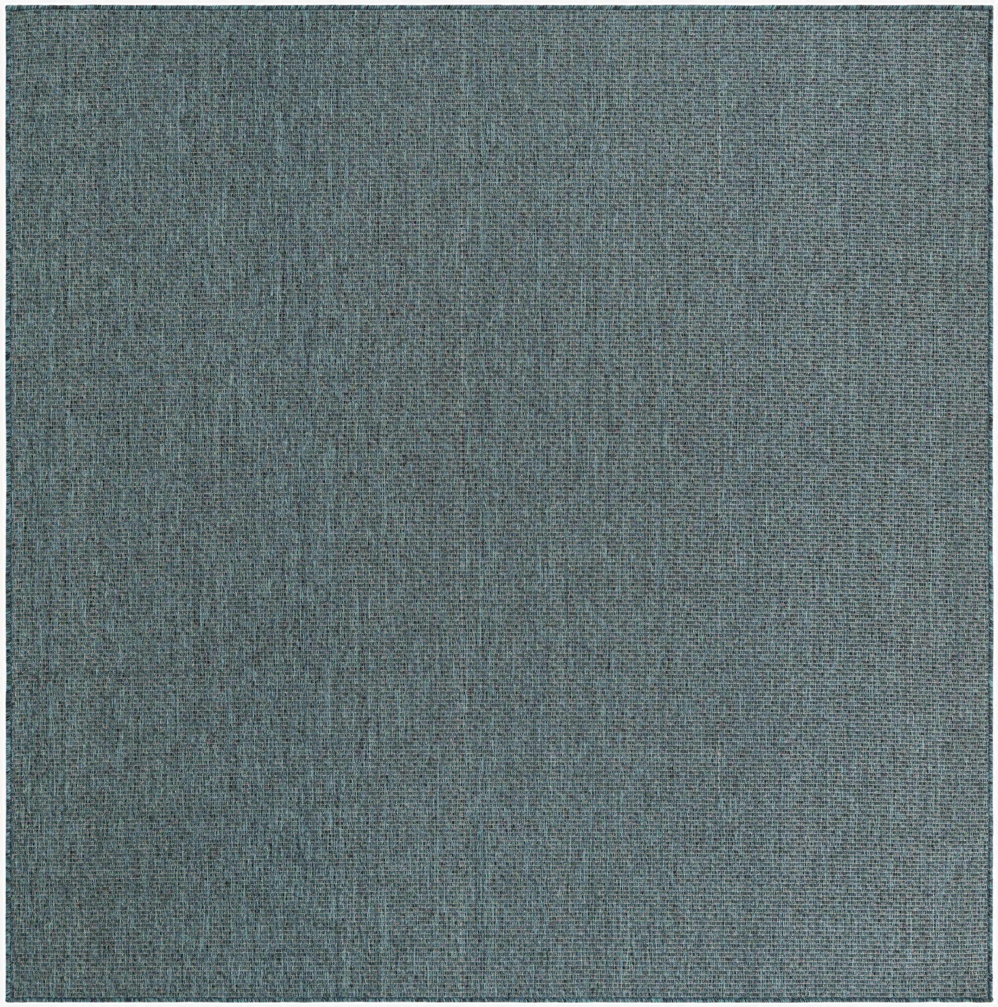 Primary image 7' 10 x 11'  Washable Solid Indoor / Outdoor Rug