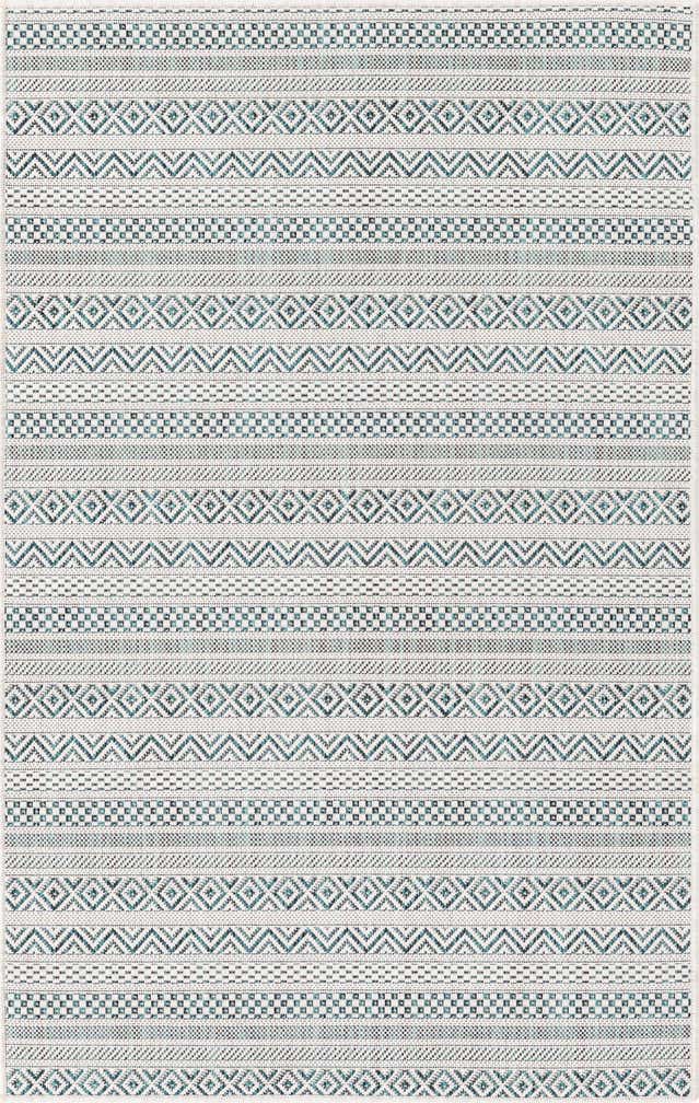 3' x 5' 3 Easy-Clean Striped Indoor / Outdoor Rug