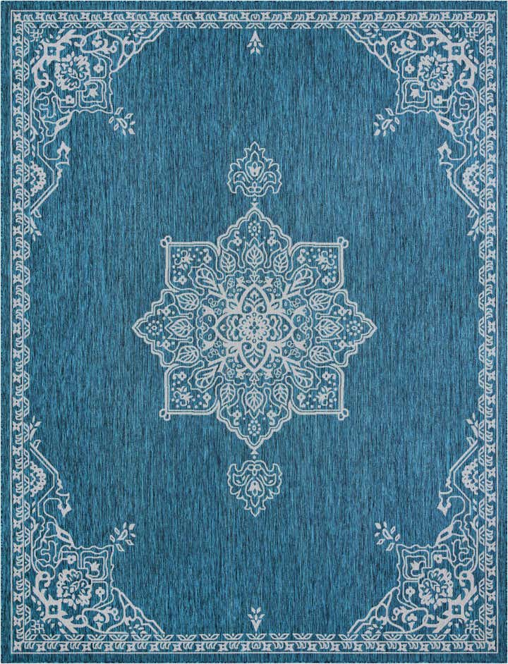 10' x 13' Easy-Clean Traditional Indoor / Outdoor Rug