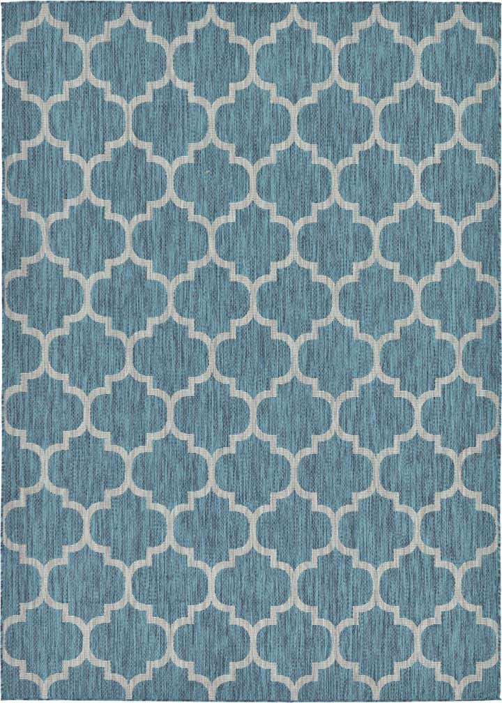 7' x 10' Easy-Clean Trellis Indoor / Outdoor Rug