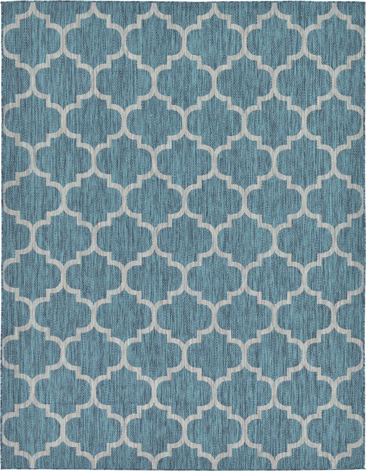 7' x 10' Easy-Clean Trellis Indoor / Outdoor Rug