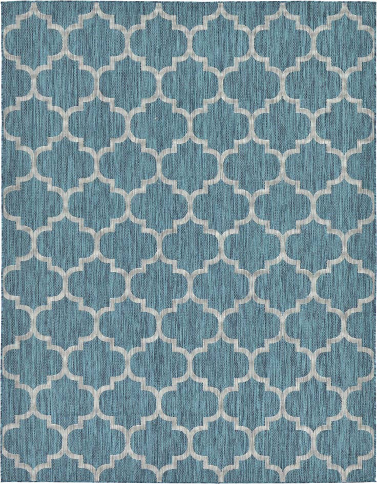 Detail image of 7' x 10' Easy-Clean Trellis Indoor / Outdoor Rug