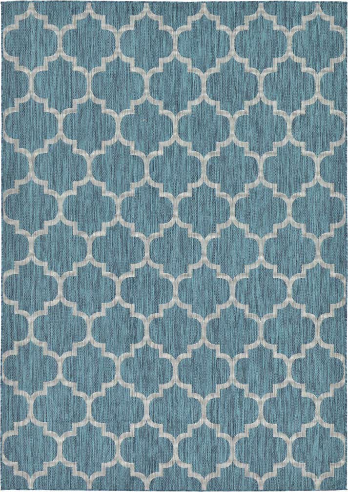 7' x 10' Easy-Clean Trellis Indoor / Outdoor Rug