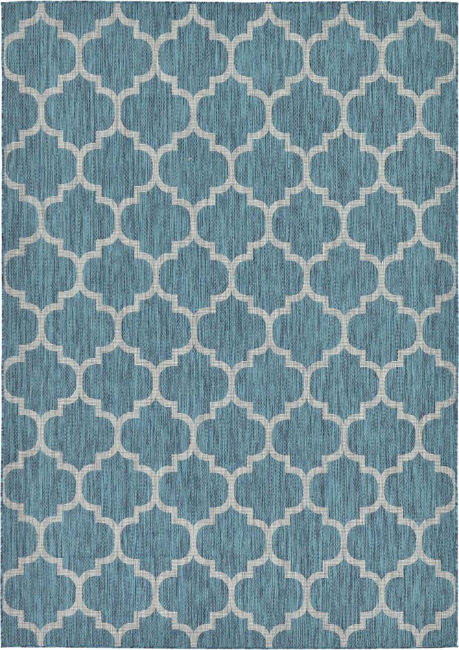 Detail image of 7' x 10' Easy-Clean Trellis Indoor / Outdoor Rug