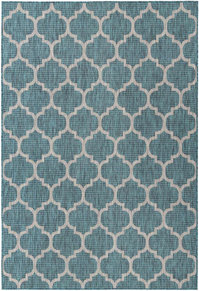 6' x 9' Easy-Clean Trellis Indoor / Outdoor Rug