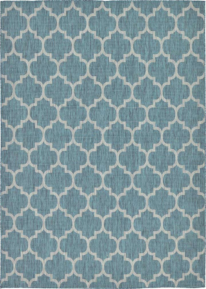 9' x 12' Easy-Clean Trellis Indoor / Outdoor Rug