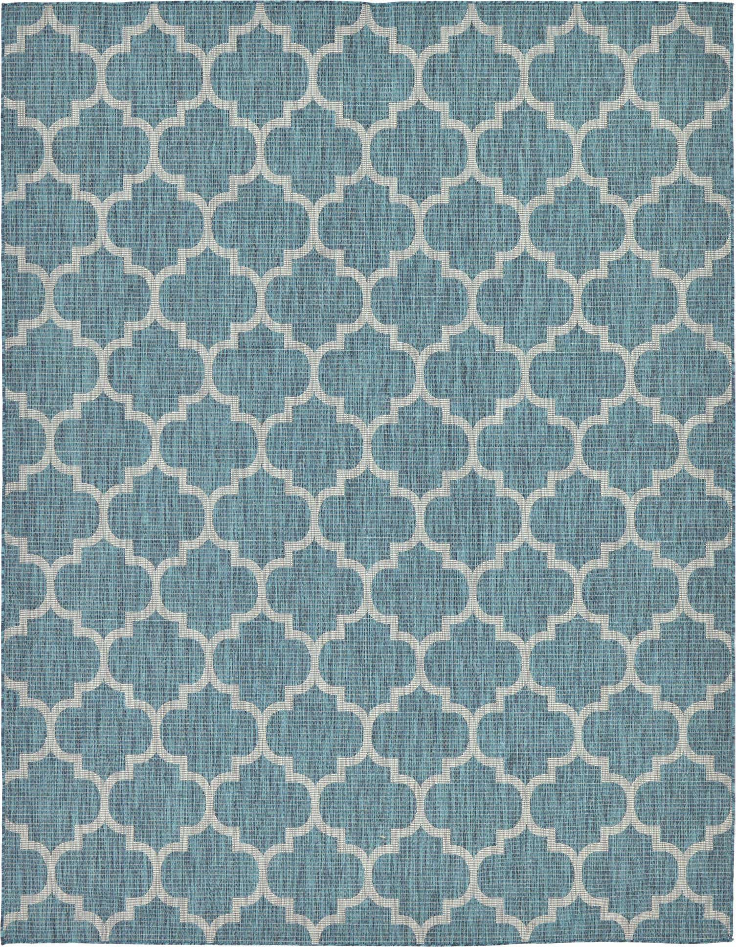 9' x 12' Easy-Clean Trellis Indoor / Outdoor Rug