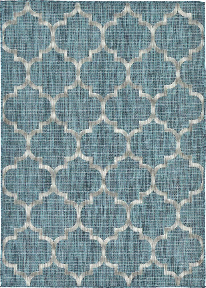 4' x 6' Easy-Clean Trellis Indoor / Outdoor Rug