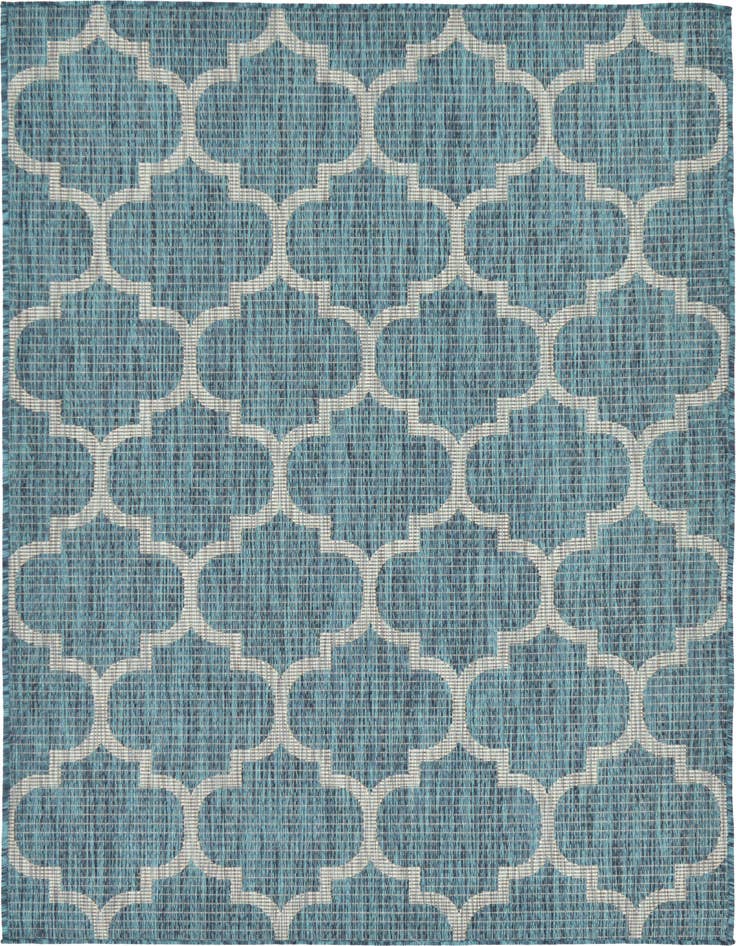 Detail image of 4' x 6' Easy-Clean Trellis Indoor / Outdoor Rug