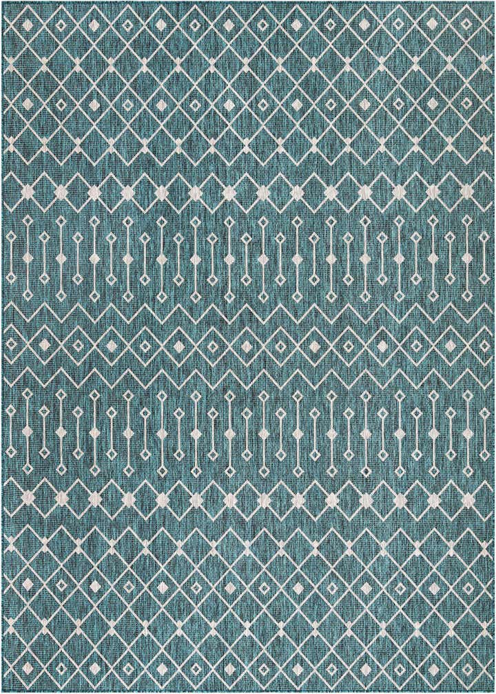 9' x 12' Easy-Clean Trellis Indoor / Outdoor Rug