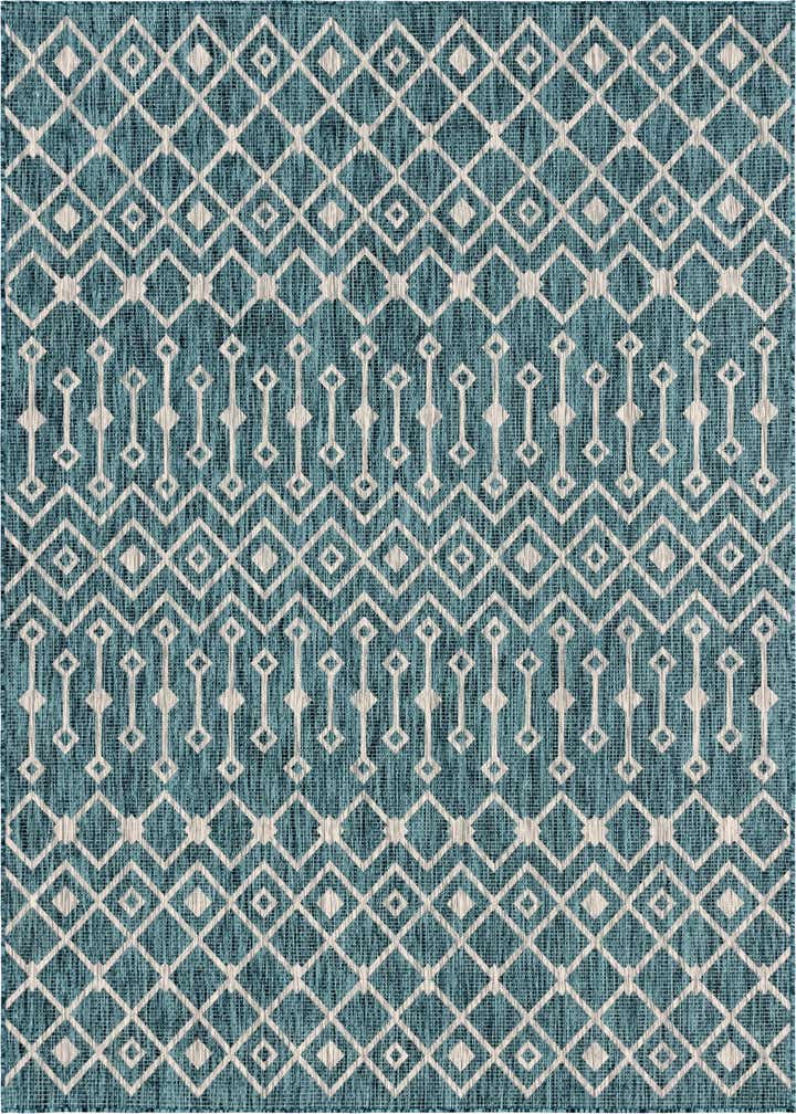 7' x 10' Easy-Clean Trellis Indoor / Outdoor Rug