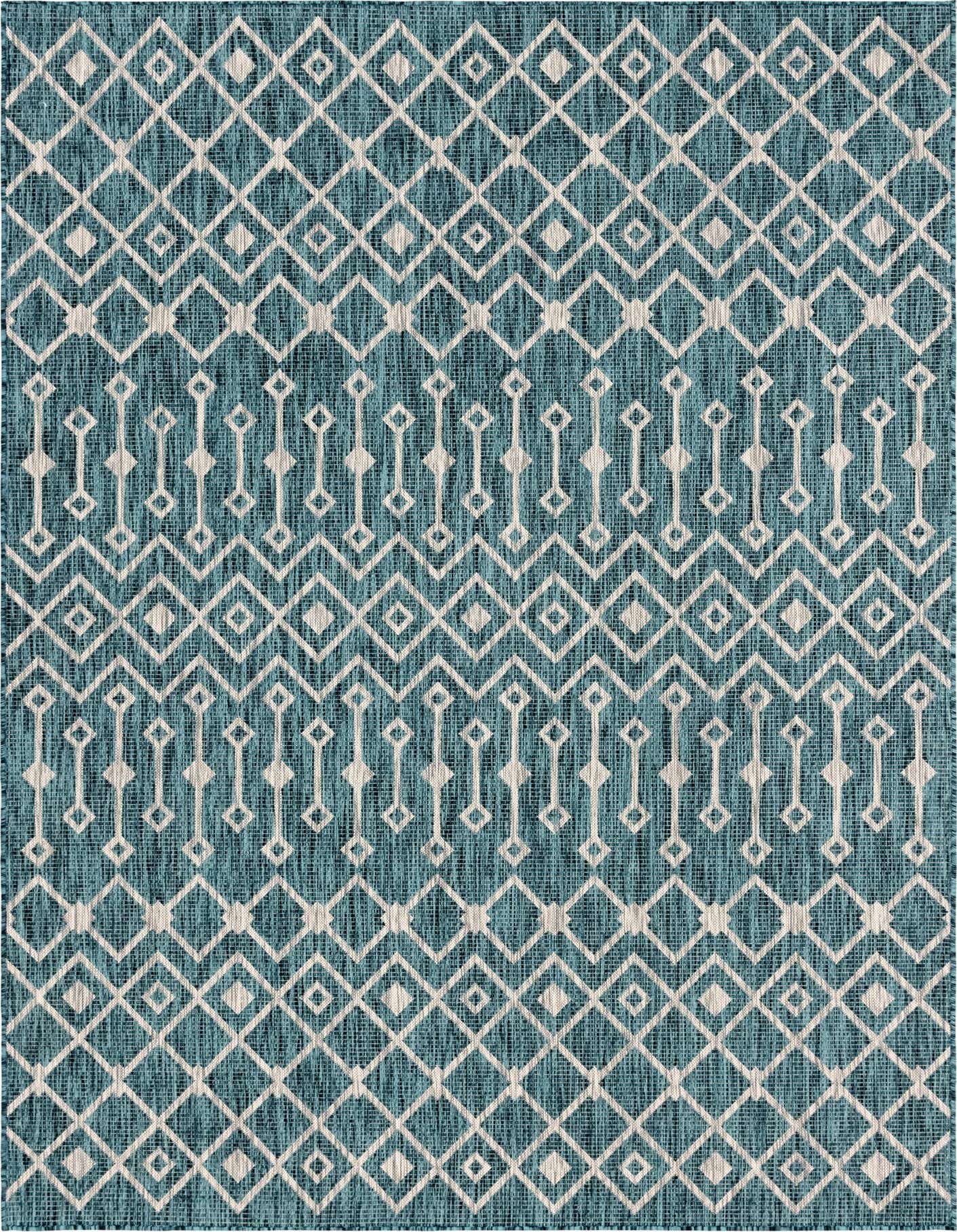 7' x 10' Easy-Clean Trellis Indoor / Outdoor Rug