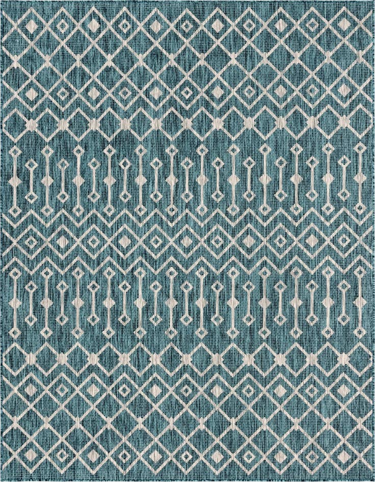 Detail image of 7' x 10' Easy-Clean Trellis Indoor / Outdoor Rug