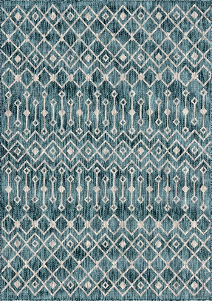 7' x 10' Easy-Clean Trellis Indoor / Outdoor Rug