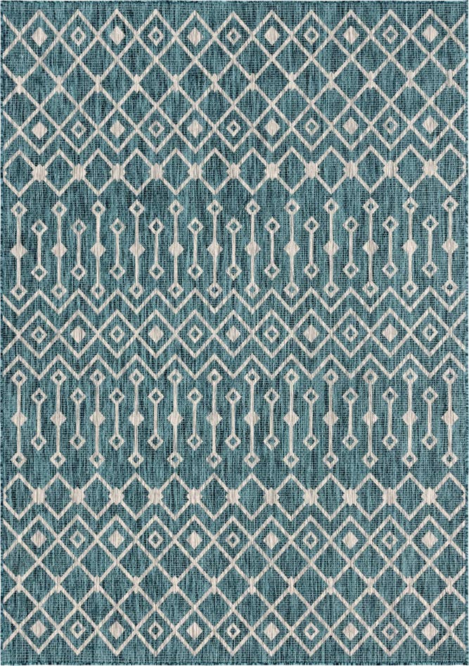 Detail image of 7' x 10' Easy-Clean Trellis Indoor / Outdoor Rug