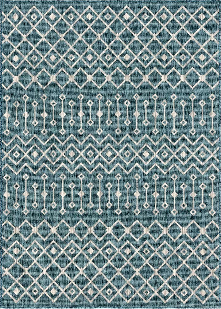 6' x 9' Easy-Clean Trellis Indoor / Outdoor Rug