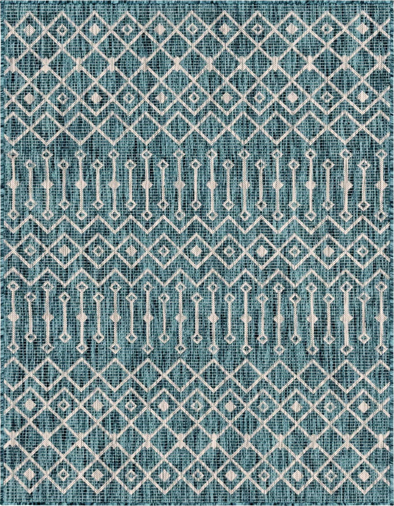 4' x 6' Easy-Clean Trellis Indoor / Outdoor Rug