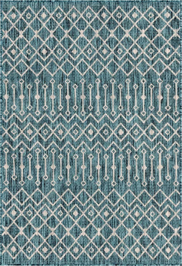 4' x 6' Easy-Clean Trellis Indoor / Outdoor Rug
