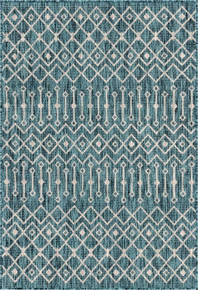 Detail image of 4' x 6' Easy-Clean Trellis Indoor / Outdoor Rug