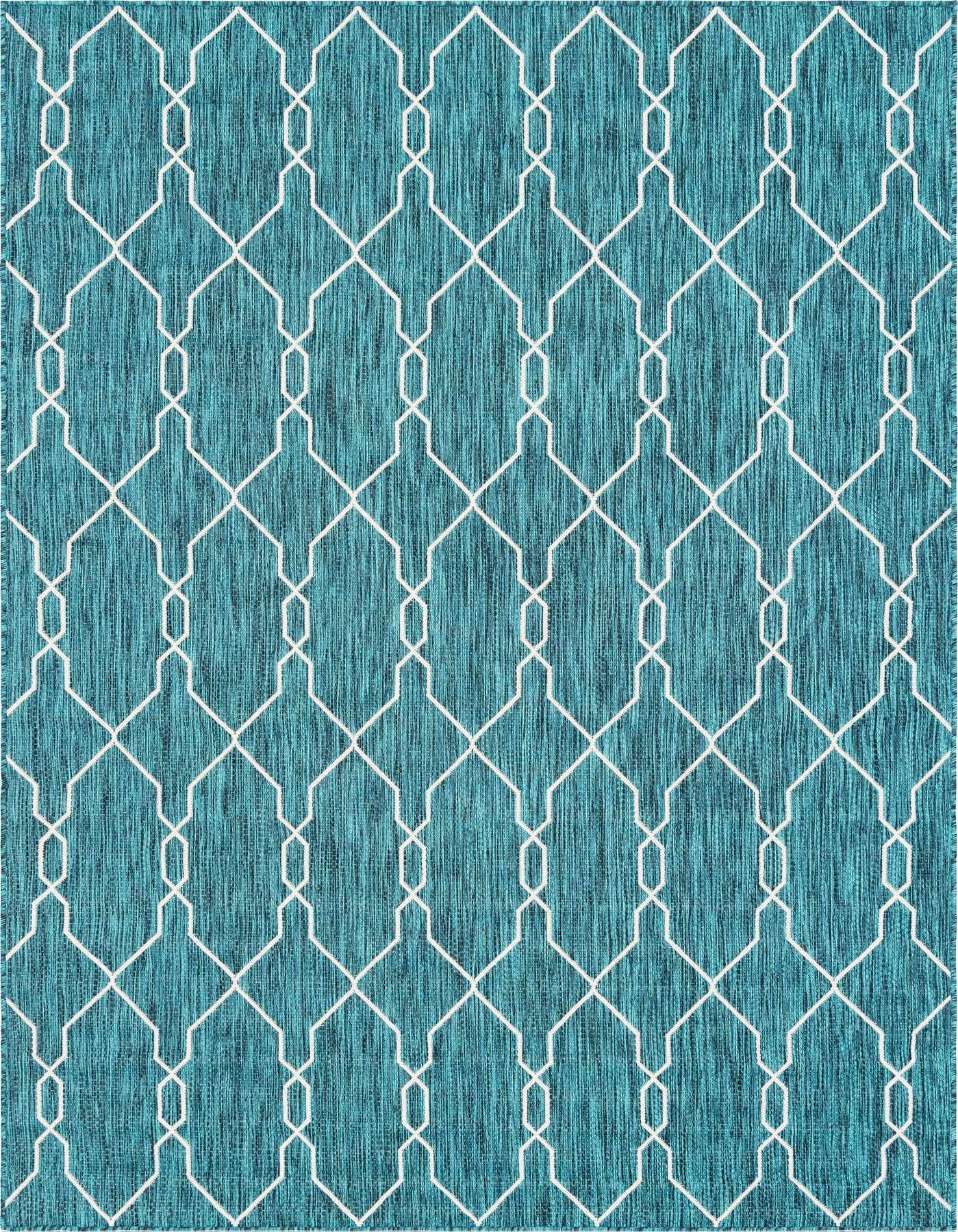 7' x 10' Easy-Clean Trellis Indoor / Outdoor Rug