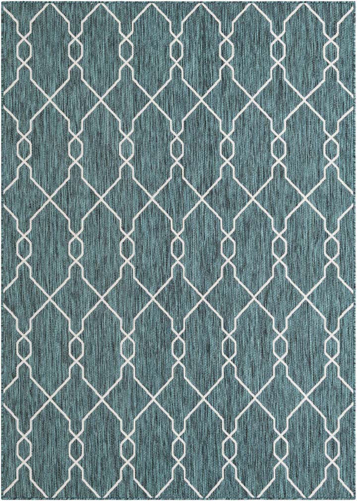 6' x 9' Easy-Clean Trellis Indoor / Outdoor Rug