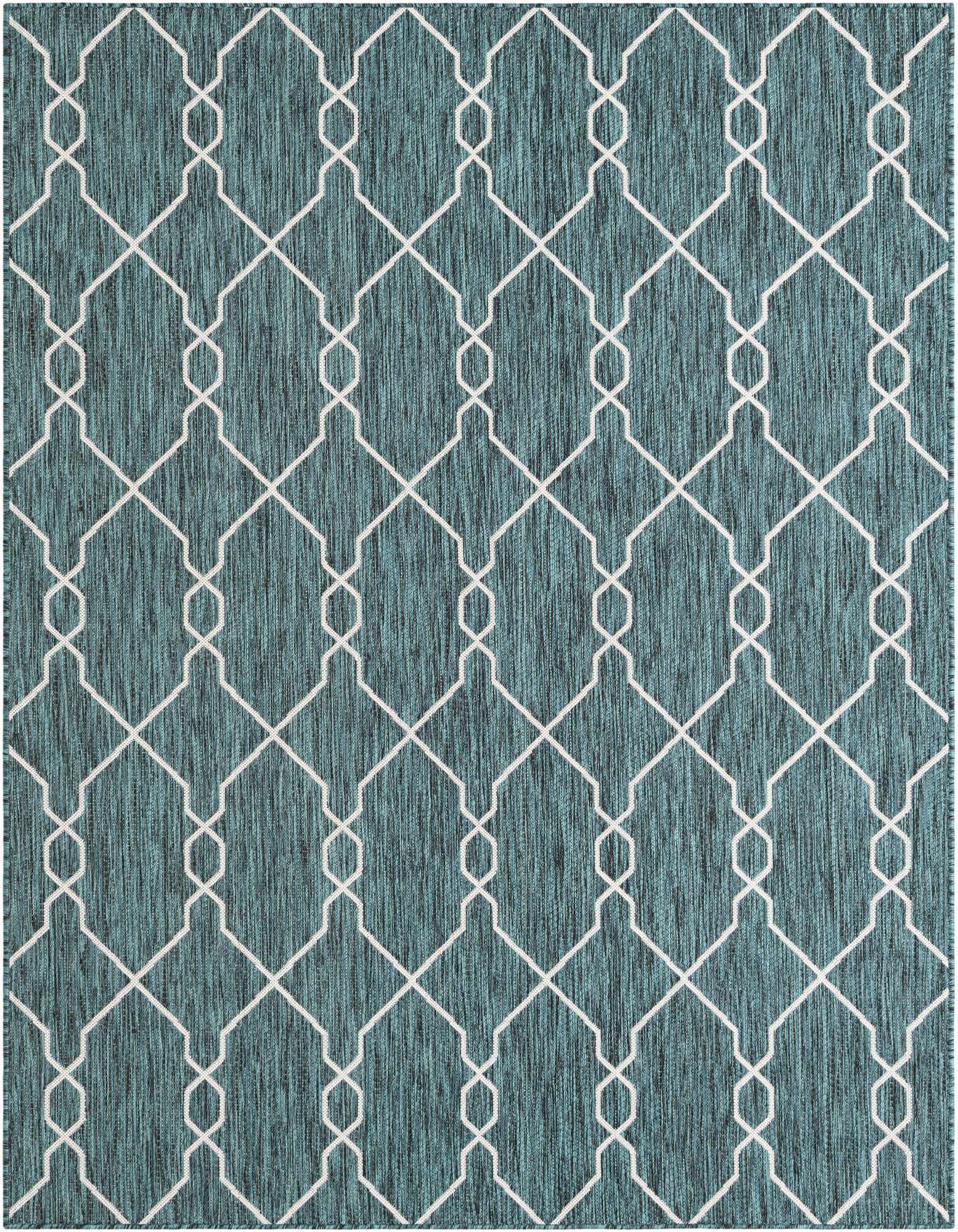 6' x 9' Easy-Clean Trellis Indoor / Outdoor Rug