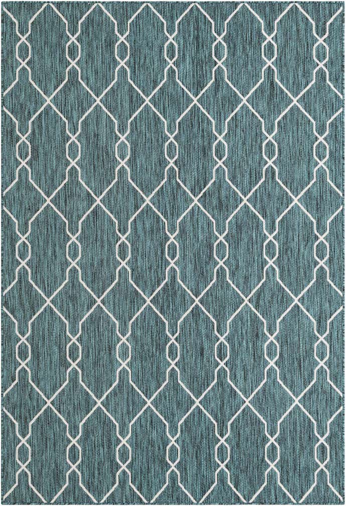 6' x 9' Easy-Clean Trellis Indoor / Outdoor Rug