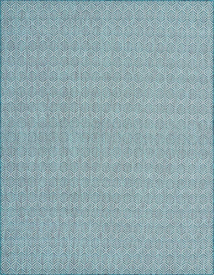 Detail image of 9' x 12' 2 Easy-Clean Trellis Indoor / Outdoor Rug