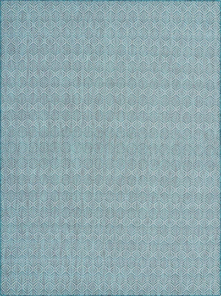 Detail image of 9' x 12' 2 Easy-Clean Trellis Indoor / Outdoor Rug