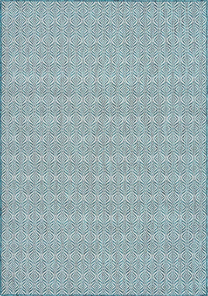 Detail image of 7' x 10' Easy-Clean Trellis Indoor / Outdoor Rug
