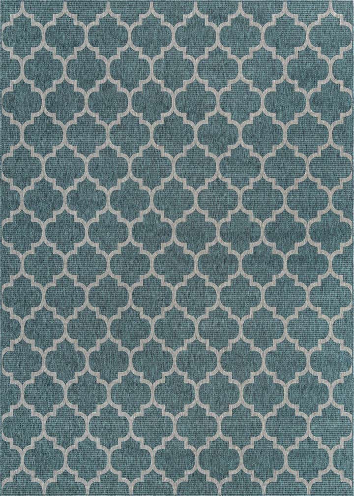 10' x 14' Easy-Clean Trellis Indoor / Outdoor Rug