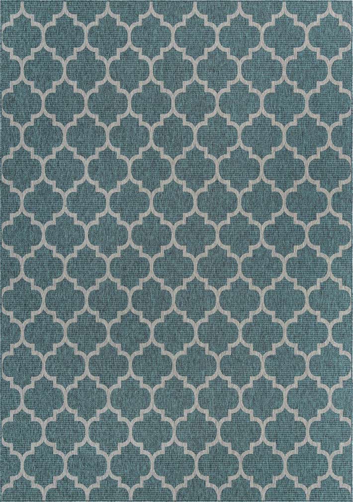 10' x 14' Easy-Clean Trellis Indoor / Outdoor Rug