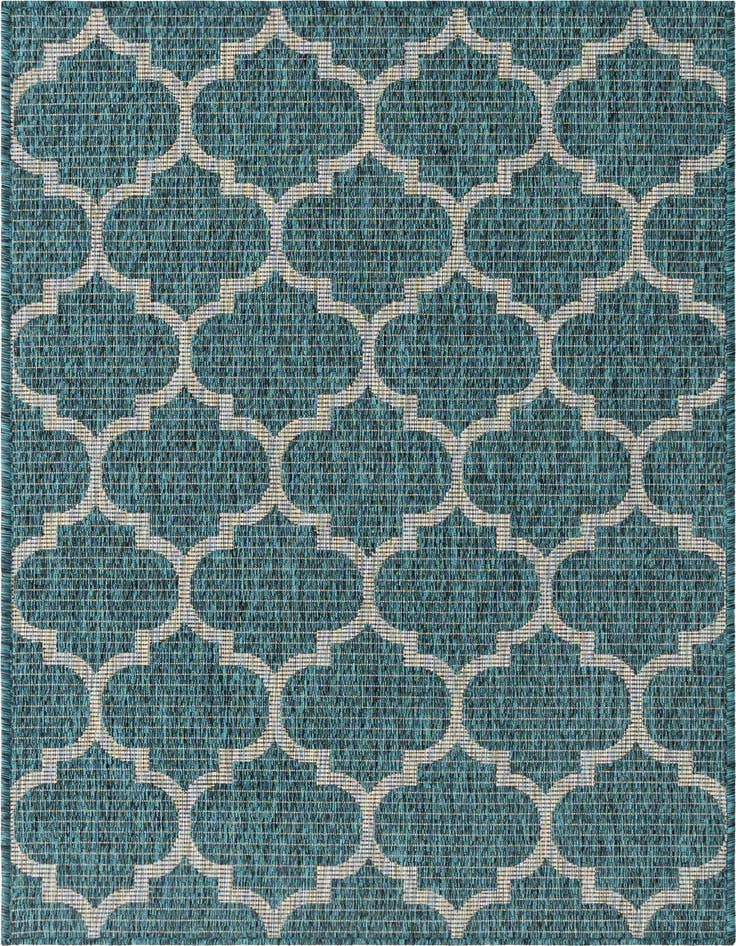 Detail image of 3' x 5' 3 Easy-Clean Trellis Indoor / Outdoor Rug