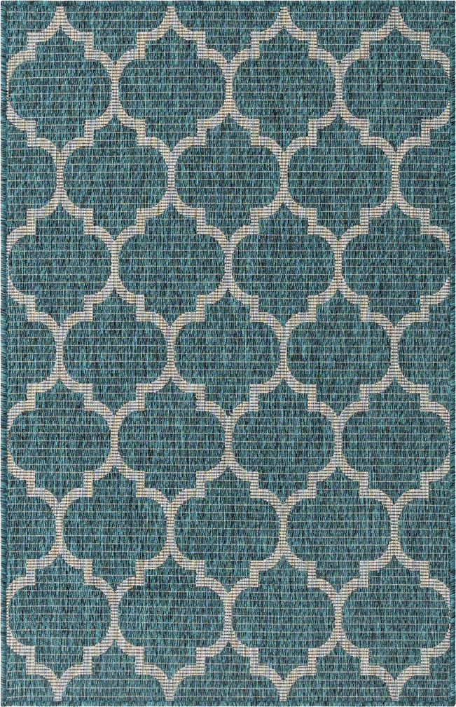 3' x 5' 3 Easy-Clean Trellis Indoor / Outdoor Rug