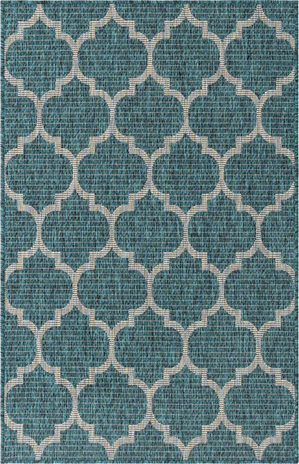 Detail image of 3' x 5' 3 Easy-Clean Trellis Indoor / Outdoor Rug