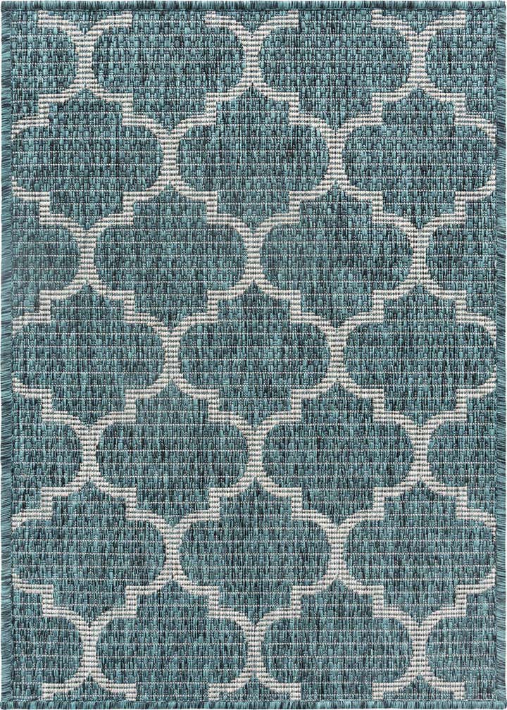 2' x 3' Easy-Clean Trellis Indoor / Outdoor Rug