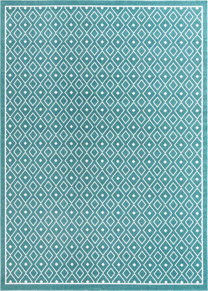 9' x 12' Easy-Clean Trellis Indoor / Outdoor Rug