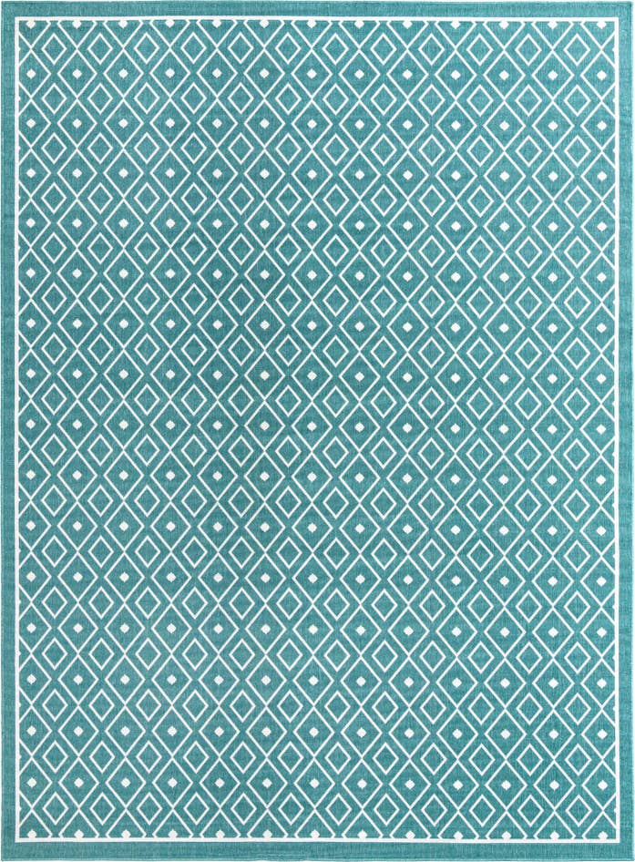 Detail image of 9' x 12' Easy-Clean Trellis Indoor / Outdoor Rug