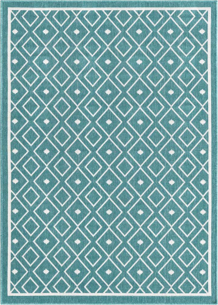 4' x 6' Easy-Clean Trellis Indoor / Outdoor Rug