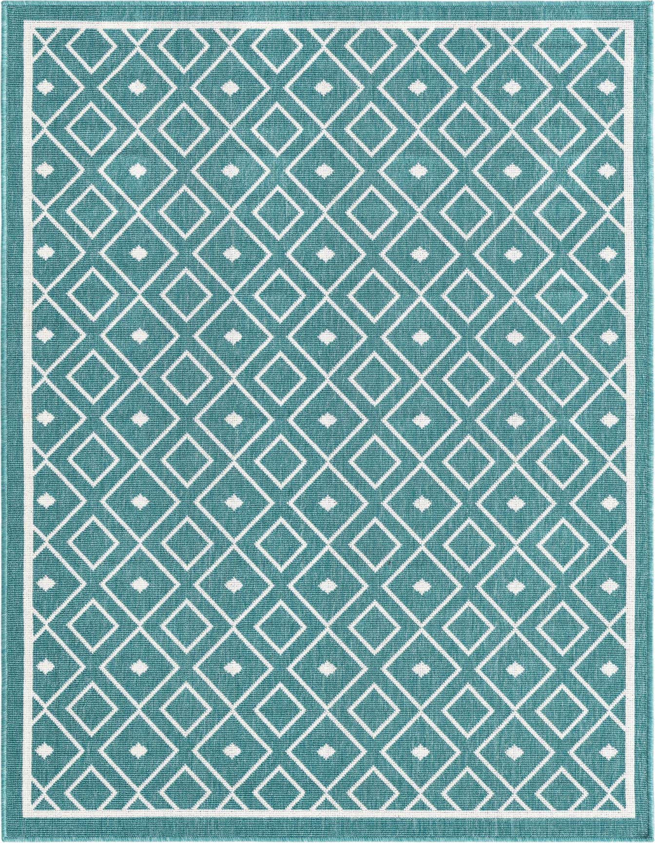 4' x 6' Easy-Clean Trellis Indoor / Outdoor Rug