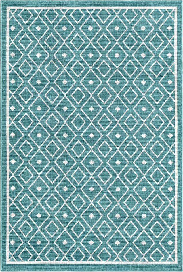 Detail image of 4' x 6' Easy-Clean Trellis Indoor / Outdoor Rug