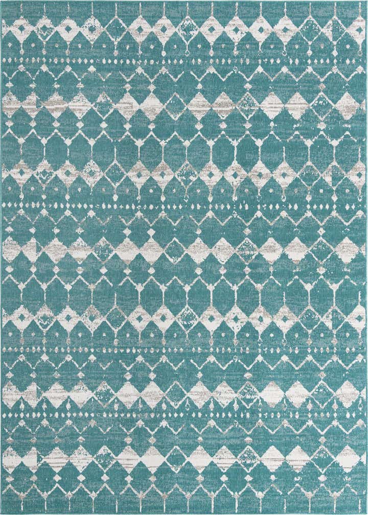 9' x 12' Easy-Clean Trellis Indoor / Outdoor Rug